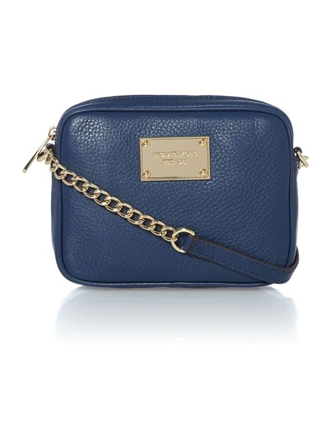 navy blue michael kors crossbody bag|michael kors navy crossbody bag.